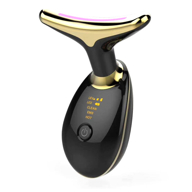 EMS Thermal Neck Lifting And Tighten Massager Electric Microcurrent Wrinkle Remover#SkinTightening